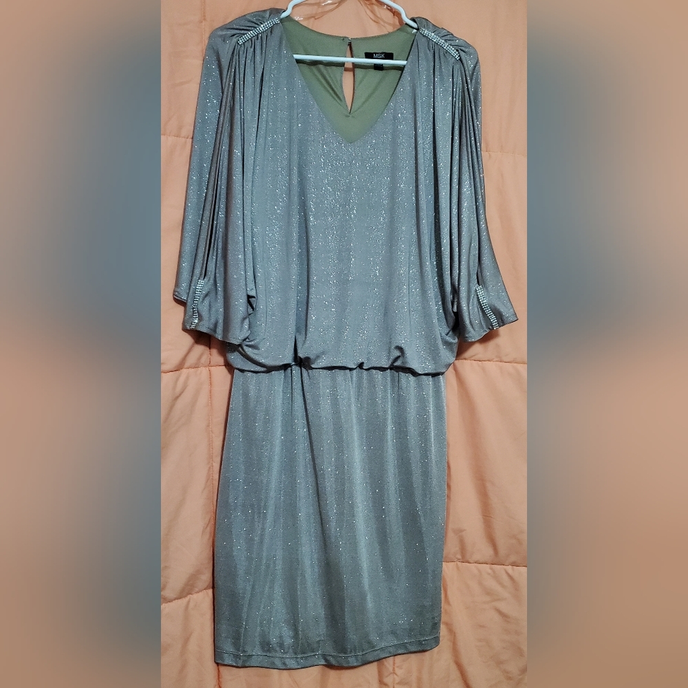 MSK Tan evening dress
